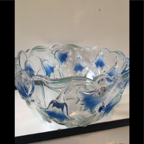 Mikasa Crystal Bluebells Glass Bowl - Picture 11 of 15